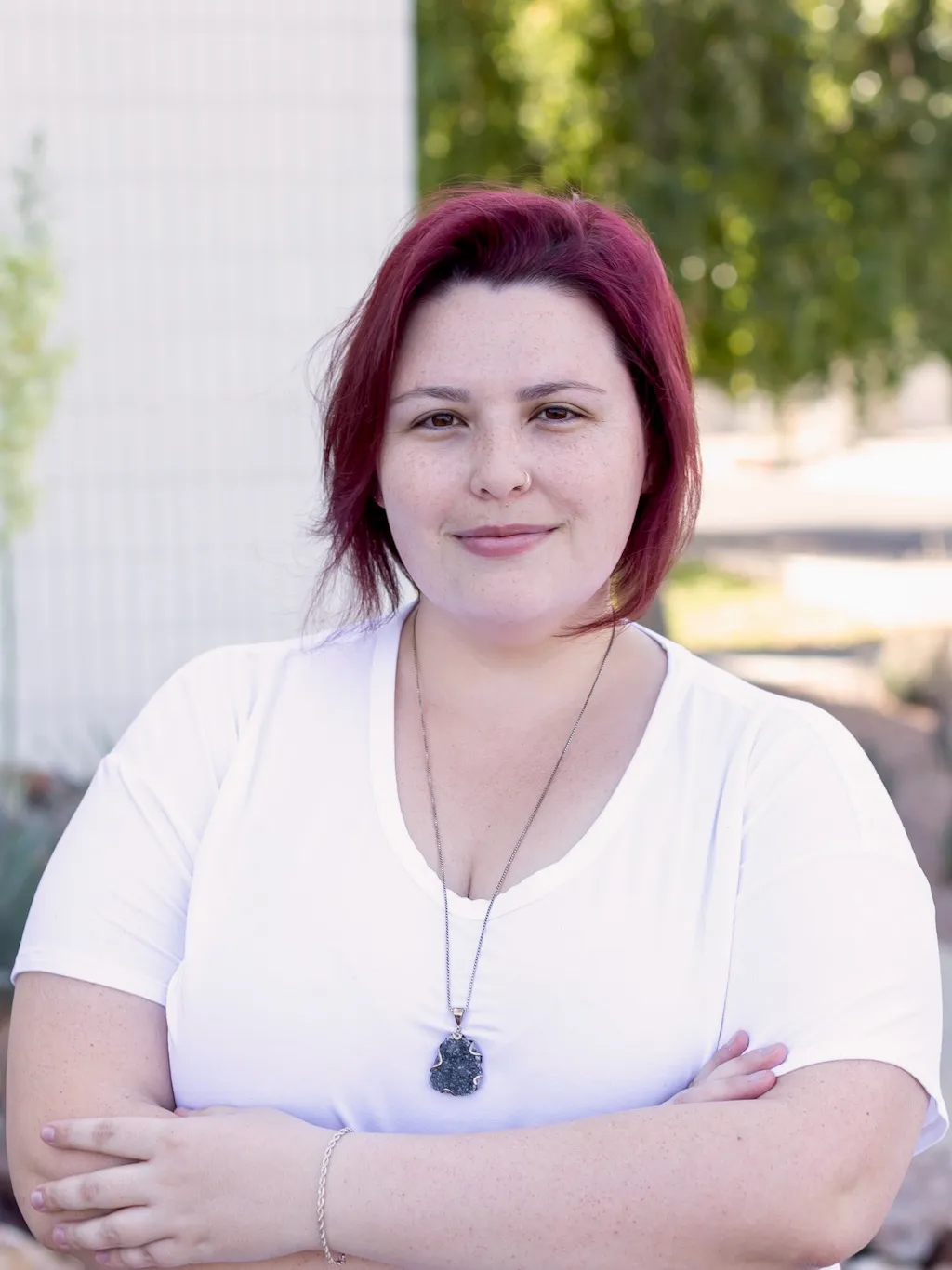 Portrait of Britni Gibbs, MSW, LCSW, psychotherapist, grief counselor, and clinical supervisor at Center for Compassion